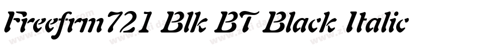 Freefrm721 Blk BT Black Italic字体转换